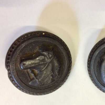 Decorative rosettes from horse bridle used by Conrad Roth, c. 1908