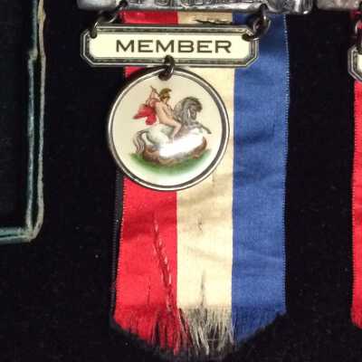 Member Badge of Daughters of St. George, Golden Poppy Lodge, 1922-1976
