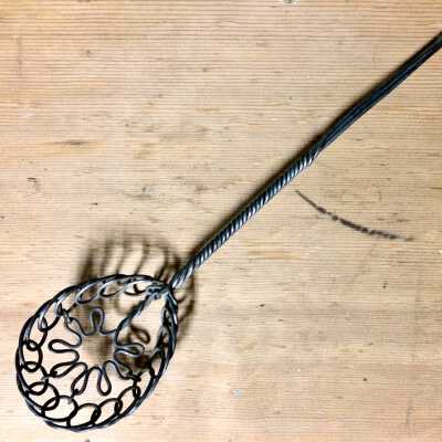 Galvanized wire long-handled spoon of the Firpo family, c. 1900-1920