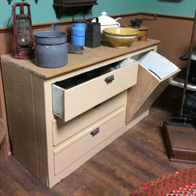 Kitchen cupboard from 914 San Antonio Ave, 1897