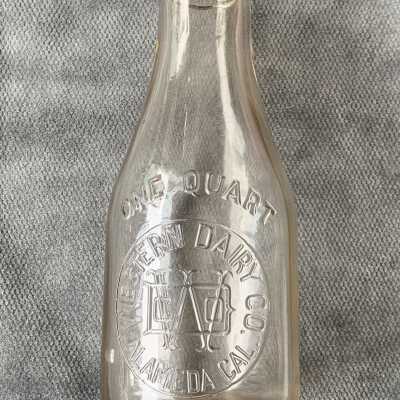 Milk bottle from the Western Dairy Co., c. 1920s-1930s