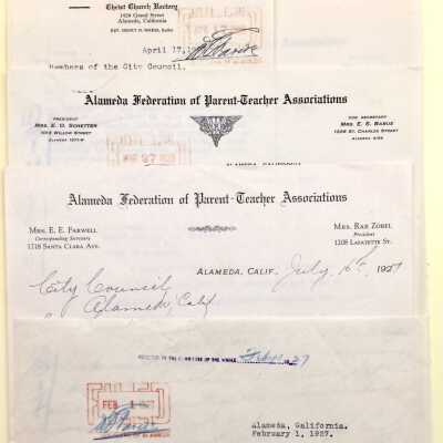 Documents relating to dances and dancing halls, 1922-1927