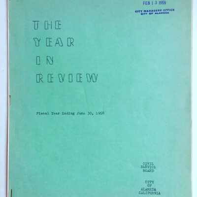 Report from Civil Service Board, 1958-1959