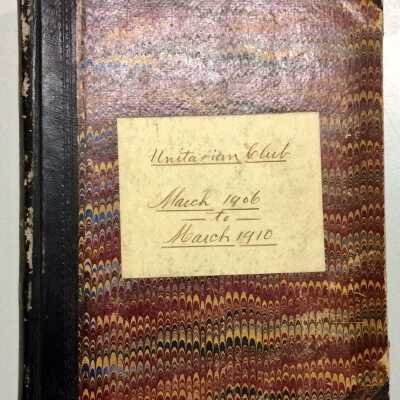 Scrapbook of the Unitarian club, 1906-1910
