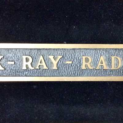 X-Ray-Radium sign from the Alameda Hospital, prior 2009