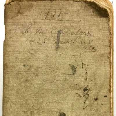 Notebook used as daybook and account book of S.M. Lamborn, 1911-1912