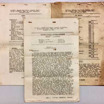 'ROTC Alameda High School' Procedural Manual by Sgt. Boyer, 1932