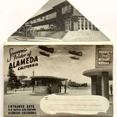 Souvenir Folder Postcard with histories, c. late 1940s