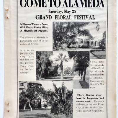 Ad re Floral Festival, from Sunset Magazine, May 1912