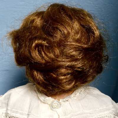elaborate hairdo.