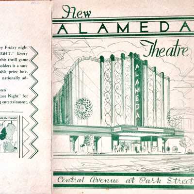 Program coming Attractions New Alameda Theatre, June, 1933