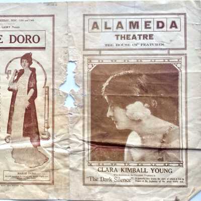Program coming attractions for November, Alameda Theater, c. 1915
