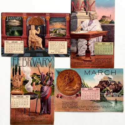 Postcards issued by Citizens Bank of Alameda, 1911