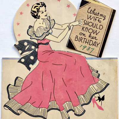 Birthday card of Adeline T. Cox, 1937