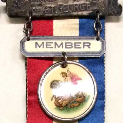 Member's Badge, Daughters of St. George, Golden Poppy Lodge, 1922-1976