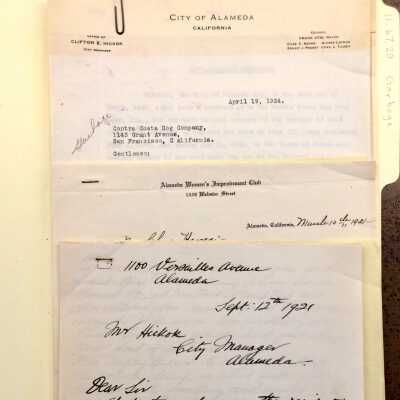 Documents relating to City Garbage Disposal Services, 1921, 1924