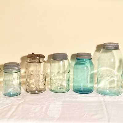 Kitchen storage jars from 1177 Regent Street, prior 1970