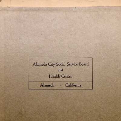 Booklet 'Social Service Board and Community Health Center', 1926