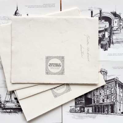 Promotional portfolio 'Sketches of Alameda' of First Savings and Loan Ass., prior 1999