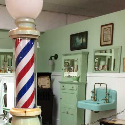 Electric Barber Pole from Frank's Barber Shop