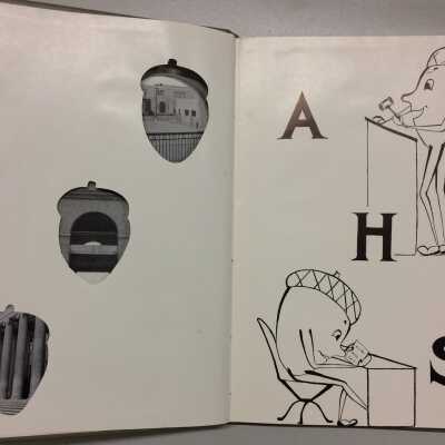 Alameda High School 'Acorn' Yearbook for 1954 of Richard Netherwood