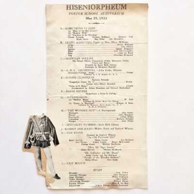 Program performance 'Hi Seniorpheum' Alameda High School, 1923