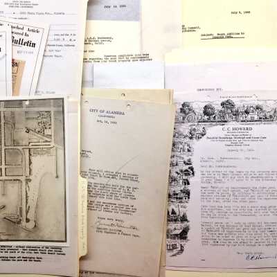 Folders about proposed (unrealized) plans, 1919-1941