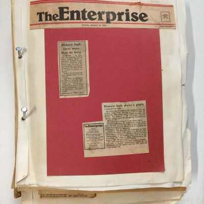 Scrapbook about Alameda High School, 1983-1985