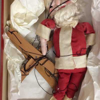 Santa Claus marionette, c. 1930s