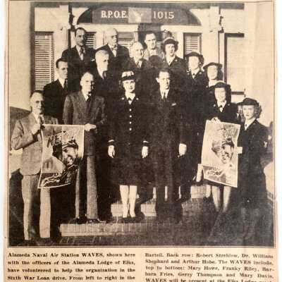 Newspaper Clipping 'Waves', about the Alameda Naval Air Station, 1941-1945