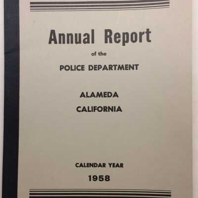 Annual Police Report, 1958