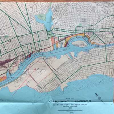 Map of Oakland Harbor, 1935