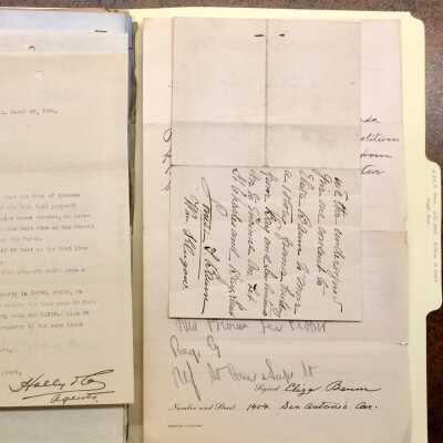 Folder with miscellaneous City documents, 1908