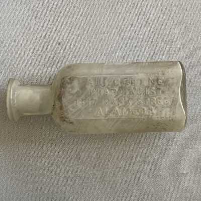 Clear Glass Medicinal Bottle from A. J. Green, Pharmacist, c. 1890s