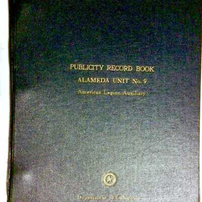 Scrapbook of American Legion Auxiliary unit 9, 1949-1950