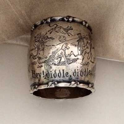 Child's napkin ring of Charles and Wywona Martin, c. 1880s-1900