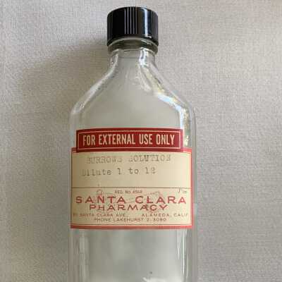 Medicine Bottle from the Santa Clara Pharmacy, prior to 1970