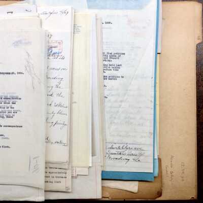 Documents about traffic signs and parking, 1924-1932