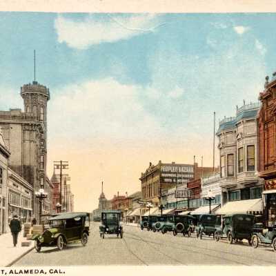 Postcard depicting Park Street, c. 1920s