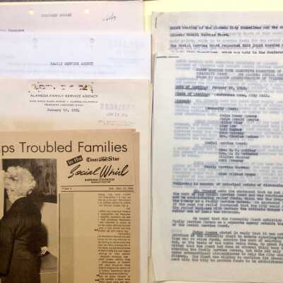 Documents about the Social Service Board and Family Service Bureau, 1949-1964