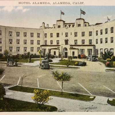 Hotel Alameda, Central Ave entry, c. 1950s