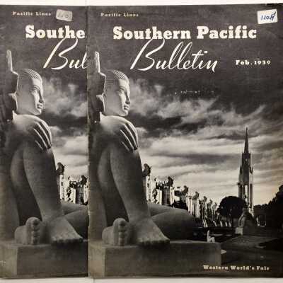 Southern Pacific Bulletin of 1939, with photo of the last ferry ride