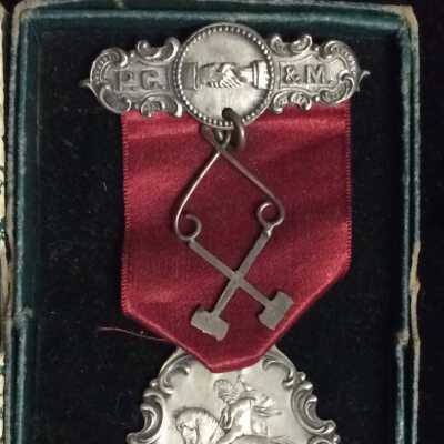 Edith McGinnis's Officer's Medal Daughters of St. George, Golden Poppy Lodge, 1961.