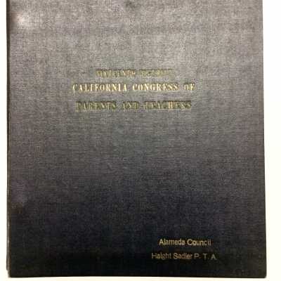 Haight-Sadler PTA Publicity Record Binder, 1936-1937