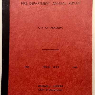 Annual Fire Department Report for 1958-1959
