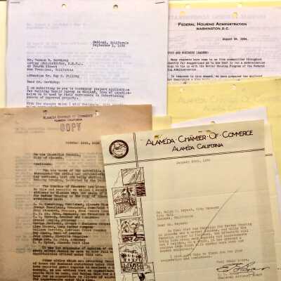 Folder with documents about the Federal Housing Act, 1934-1935