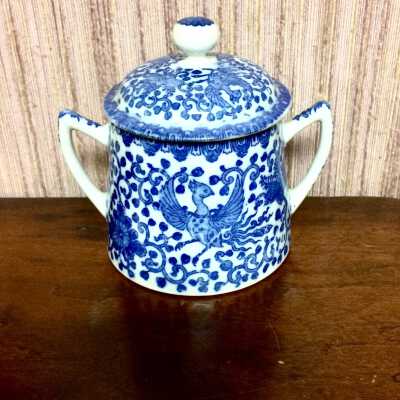 Japanese Porcelain sugar bowl of the Clinton family, c. 1920s