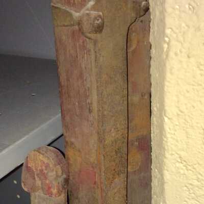Wagon shafts and cross bar used by Conrad Roth, c. 1908
