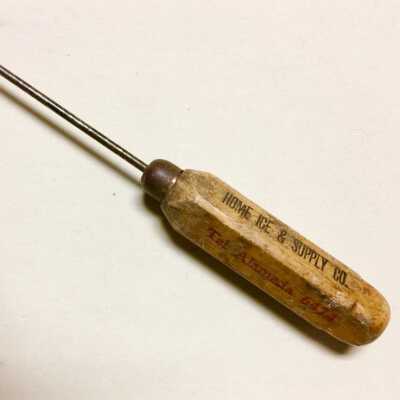 Ice Pick advertising the Home Ice and Supply Company, prior 1970