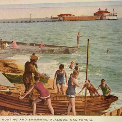 Postcard Encinal Yacht Club, c. 1915
